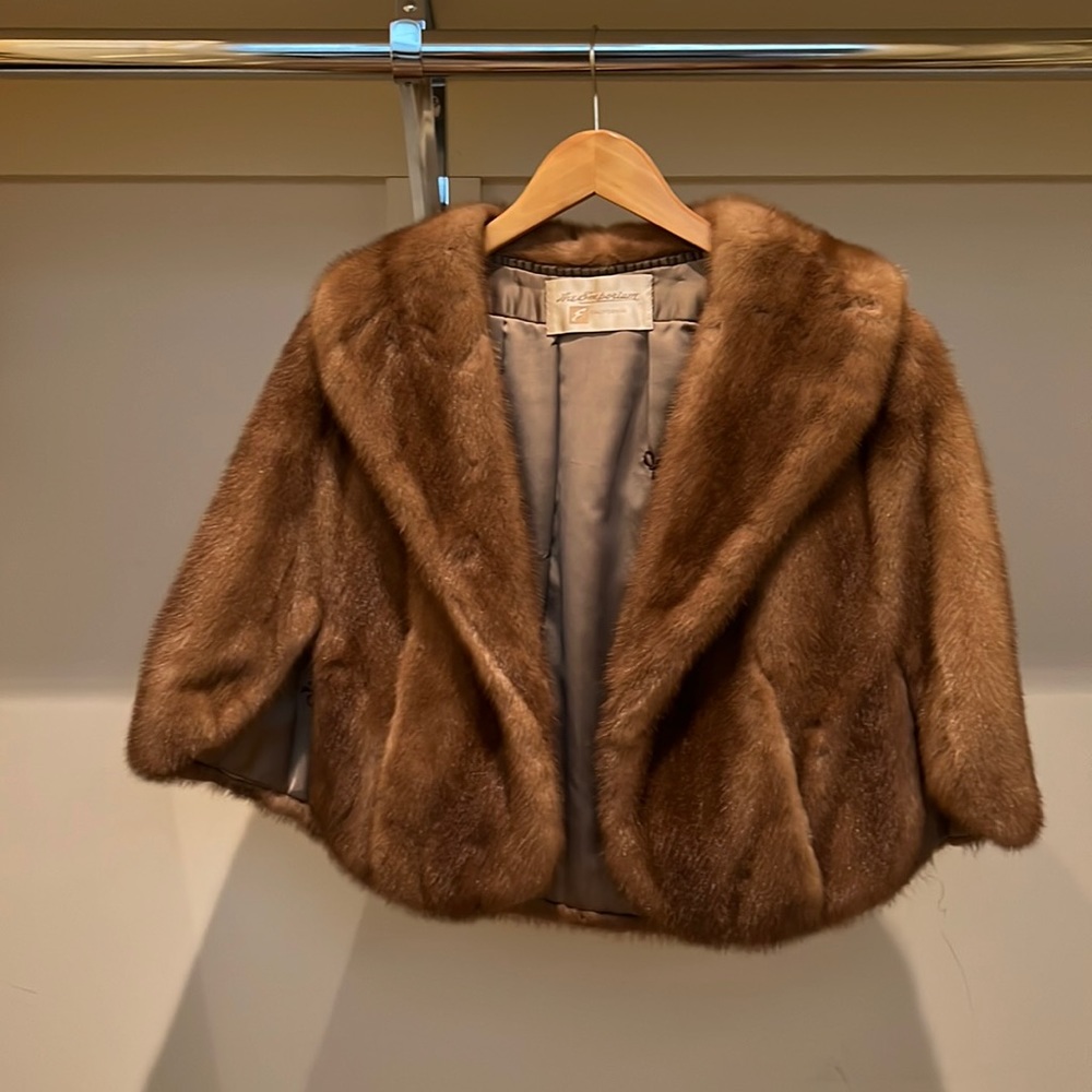 The Emporium California collection genuine  mink stole.